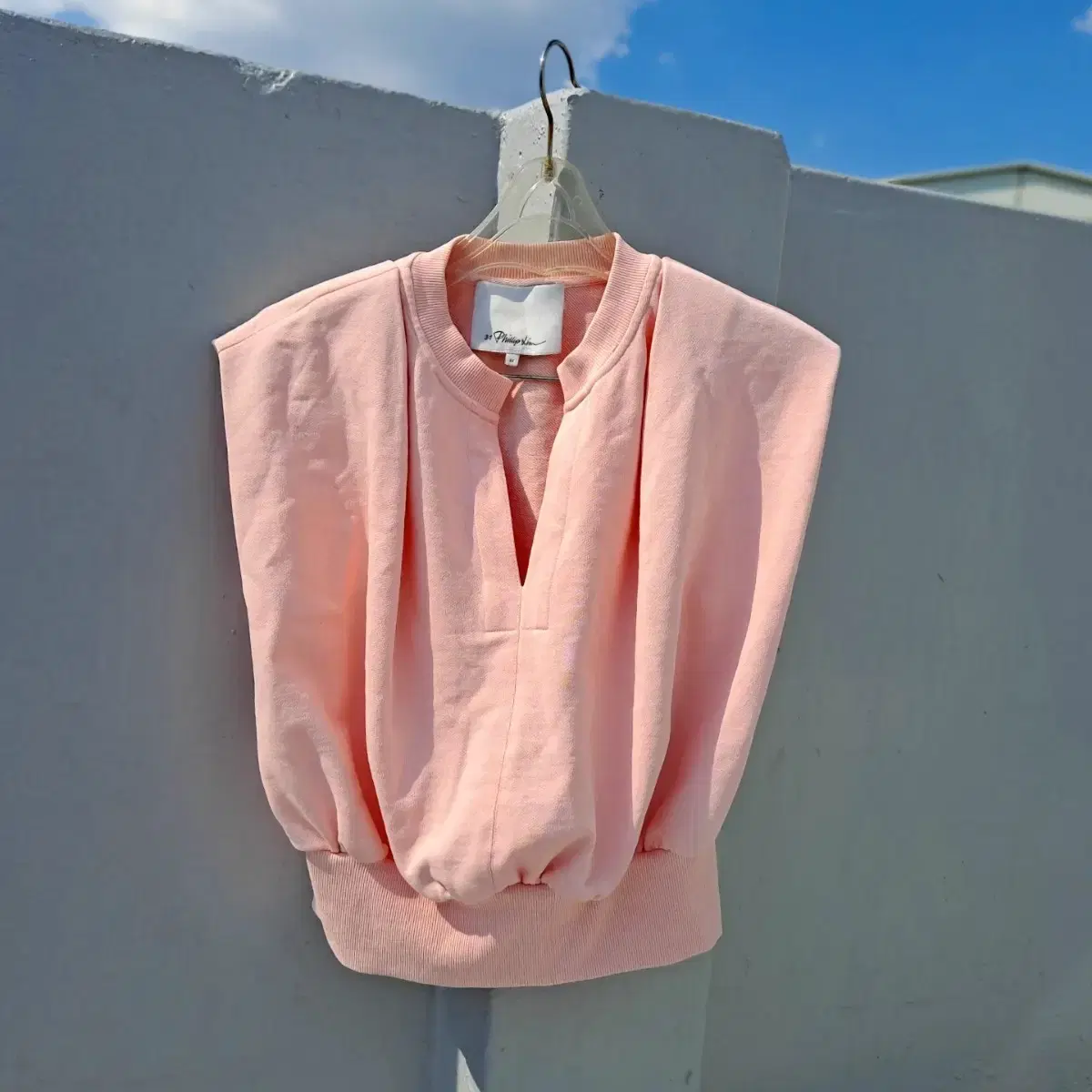 [3.1 필립림] 크롭 픽턱 실릿 베스트 조끼