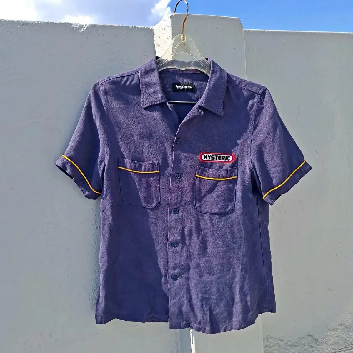 [히스테릭글래머] 빈티지 자수 볼링셔츠