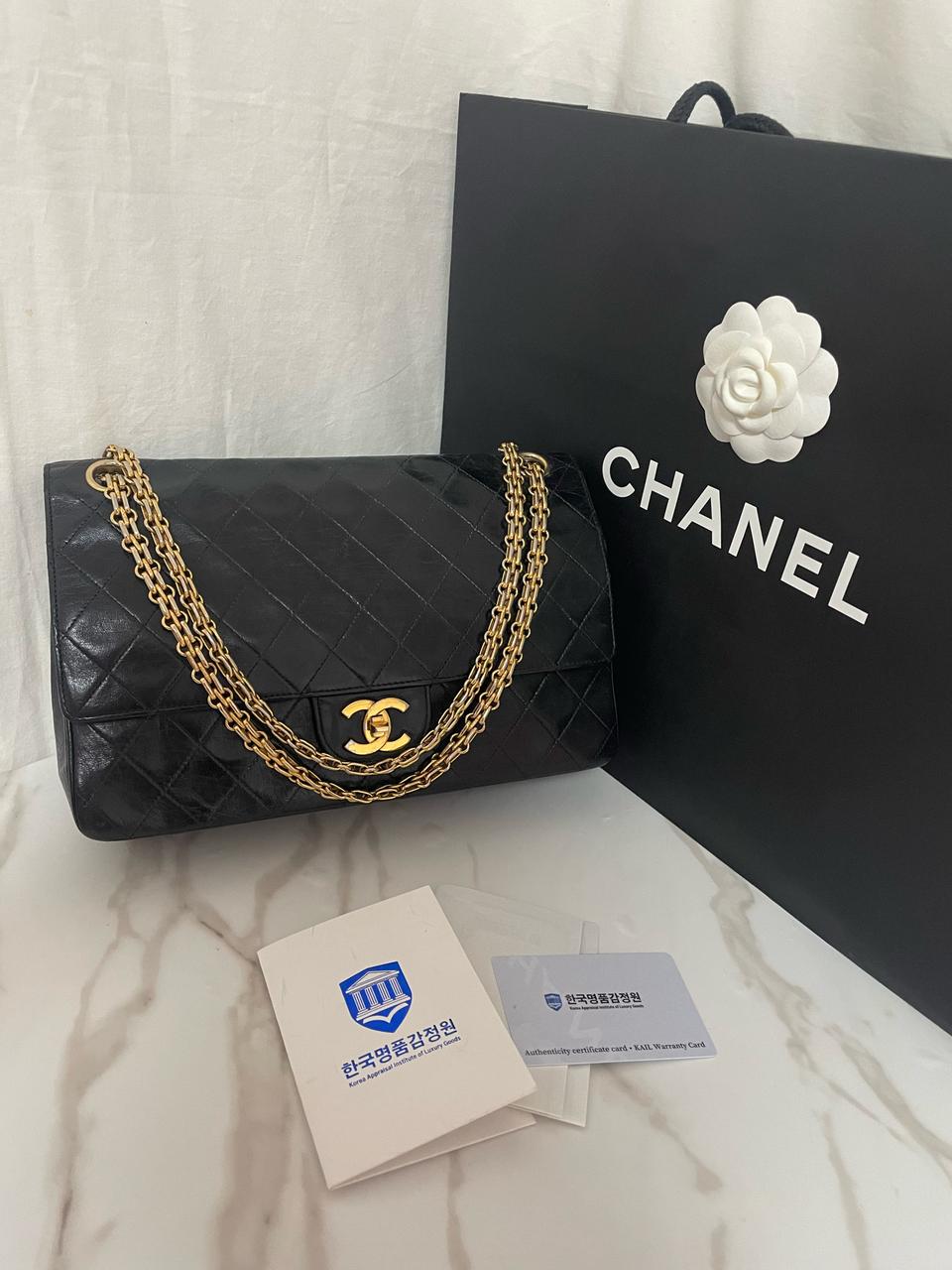 샤넬 클래식 2.55 체인 마틀라세 더블플랩백 정품