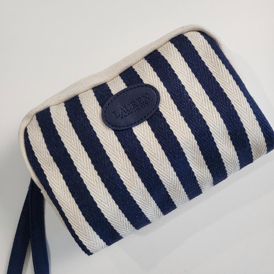 [새제품] 로렌 랄프로렌 폴로 -  네이비 스트라이프 미니 파우치