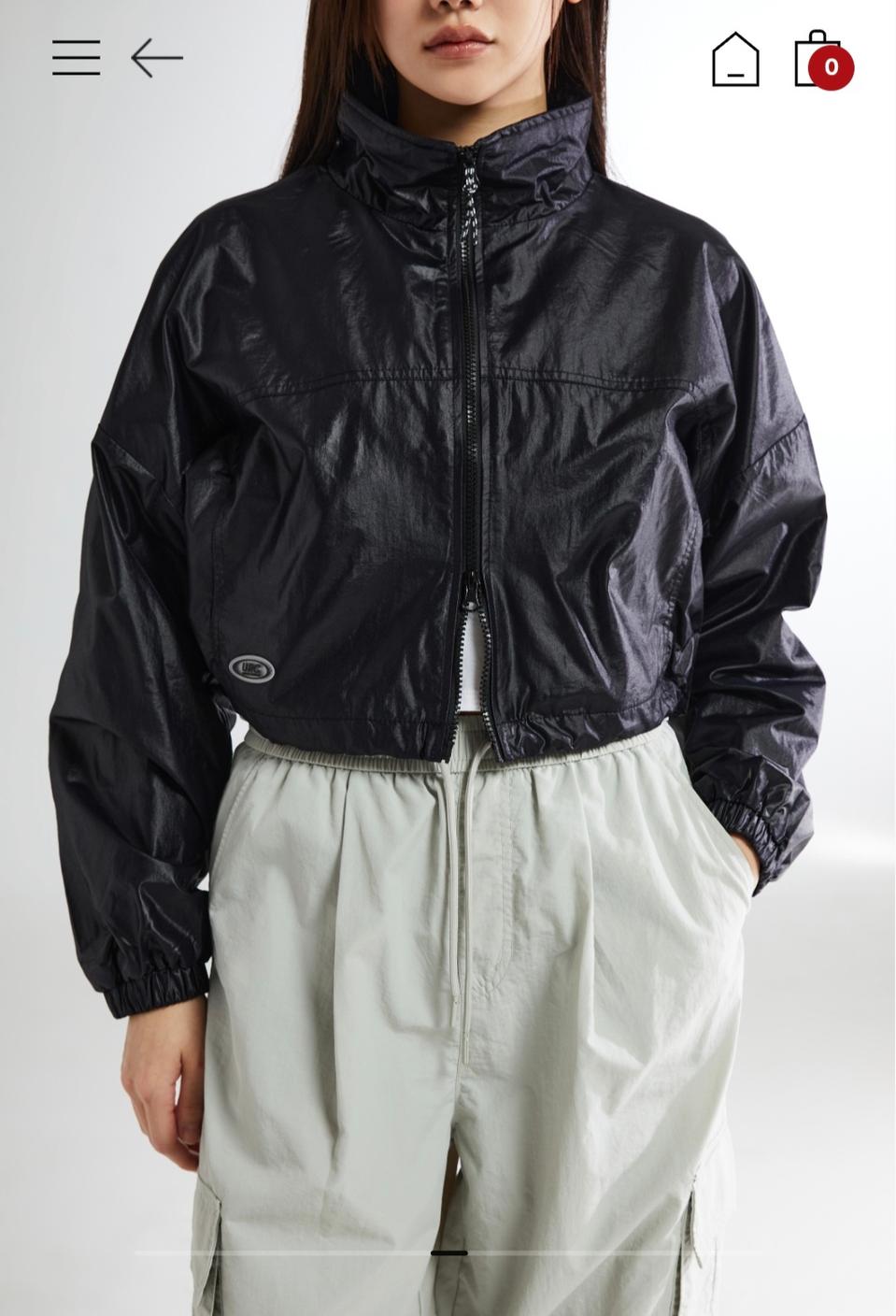 스파오 UV차단 크롭 윈드 브레이커 (W)