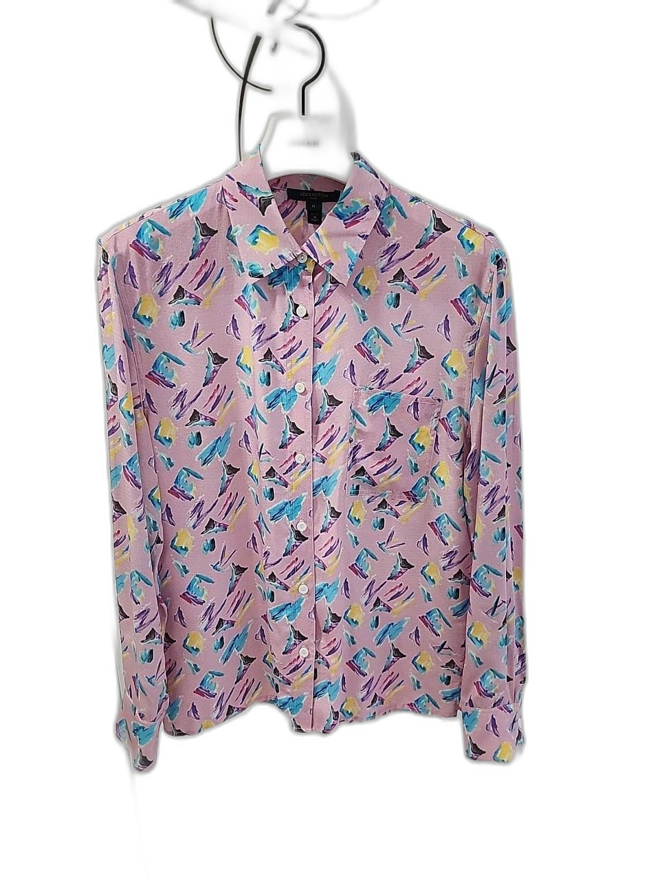 루이비통 실크 블라우스