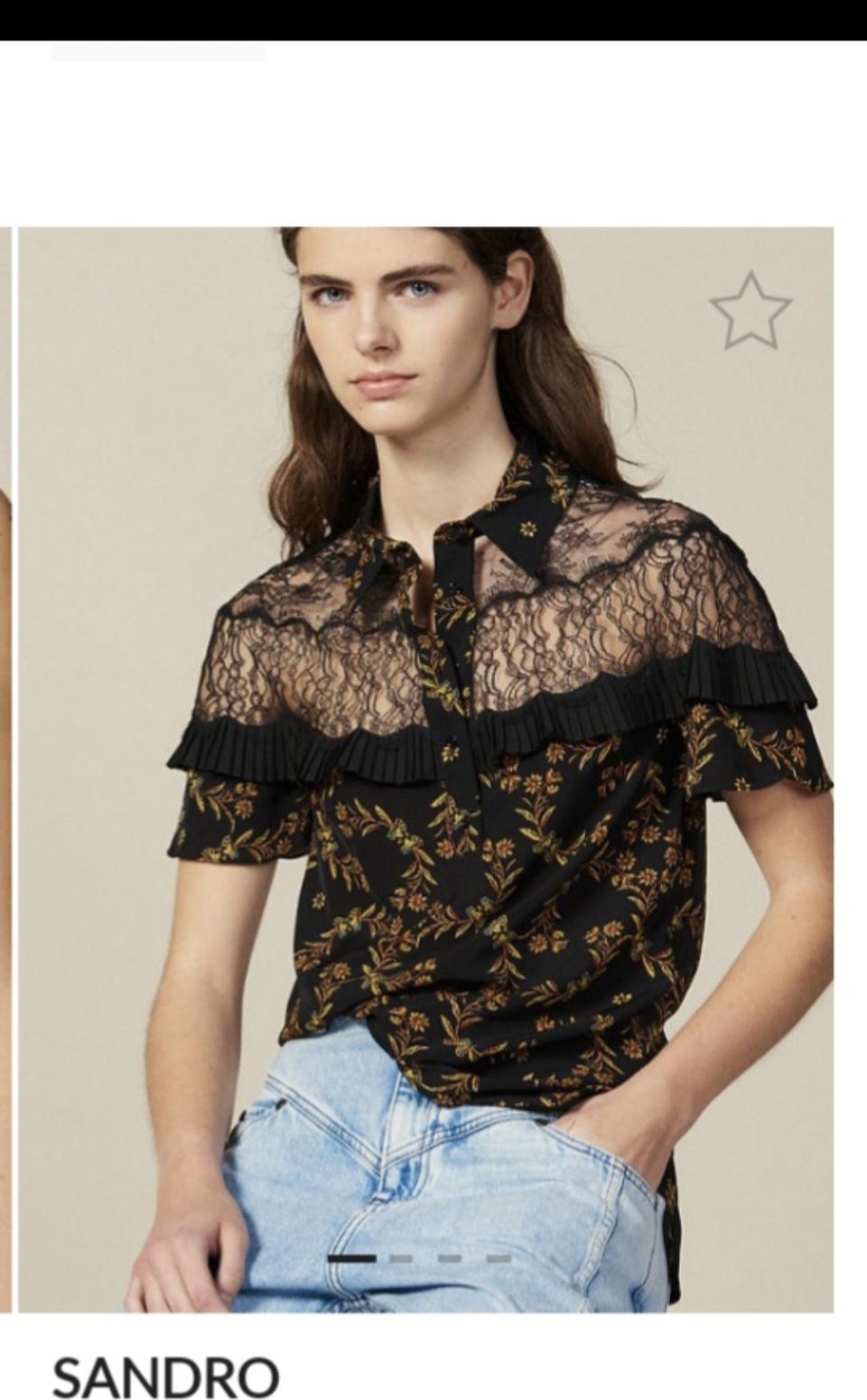 [ Sandro 산드로 블라우스 ] 새제품