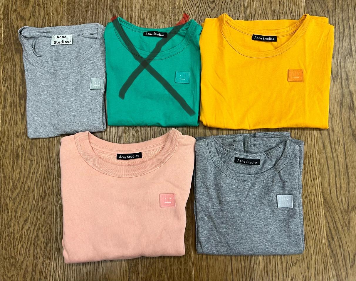 정품 아크네 스튜디오 어린이/유아 맨투맨, 반팔 티셔츠