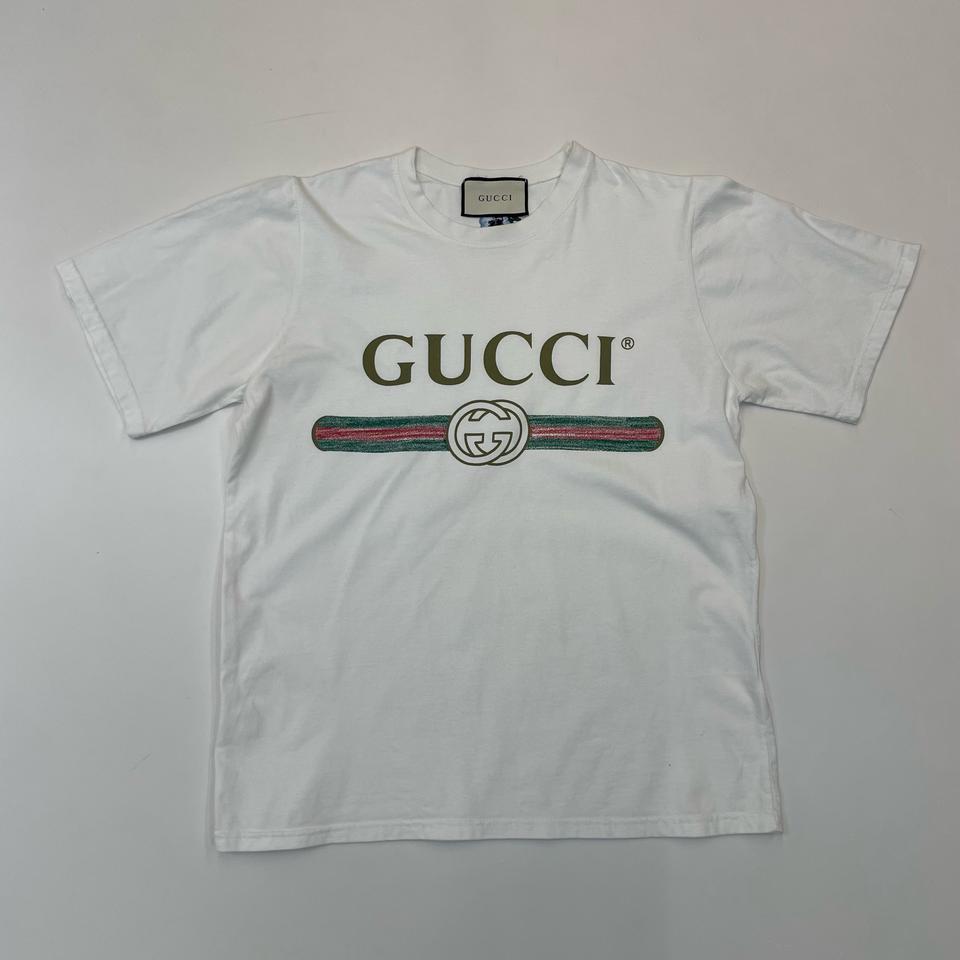 구찌 빈티지 꽃자수 티셔츠