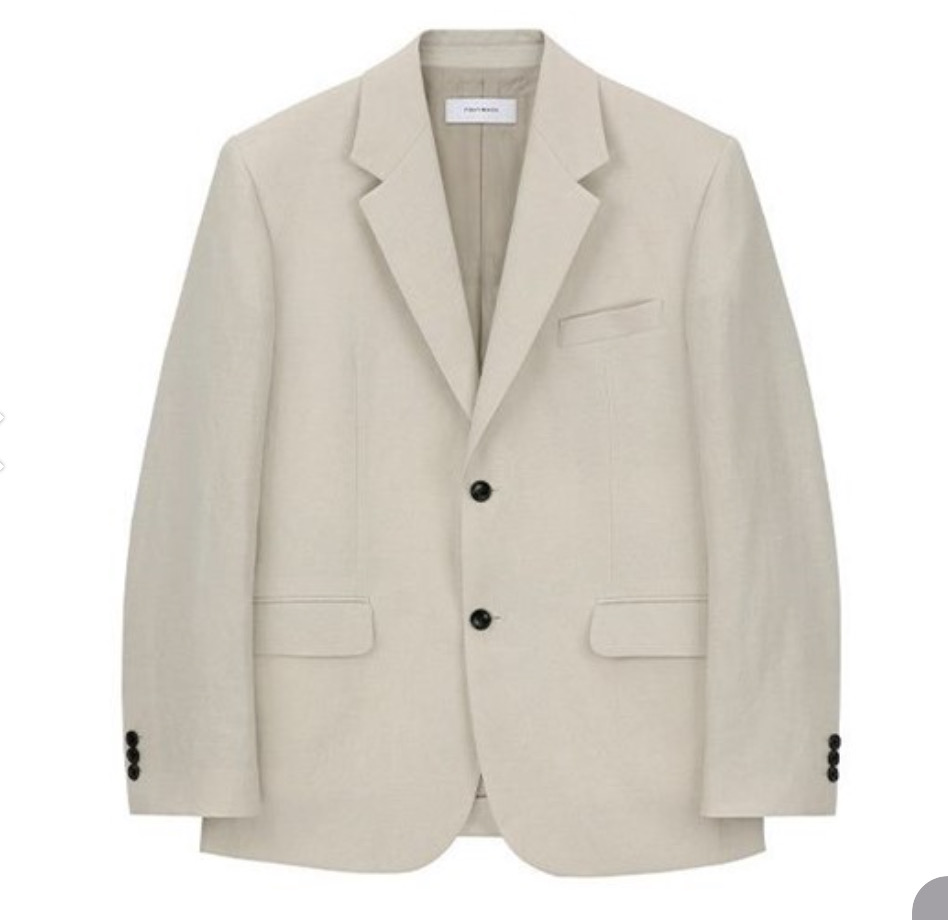 토니웩 더블 스트럭쳐드 린넨 자켓 M 새상품
