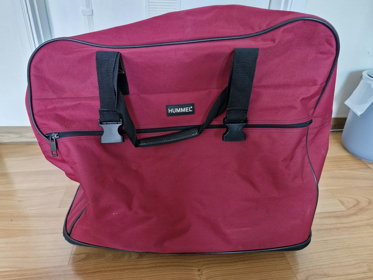 hummel 보스턴 캐리어 바퀴 여행 가방 (빨강색) (지퍼손잡이빠짐)