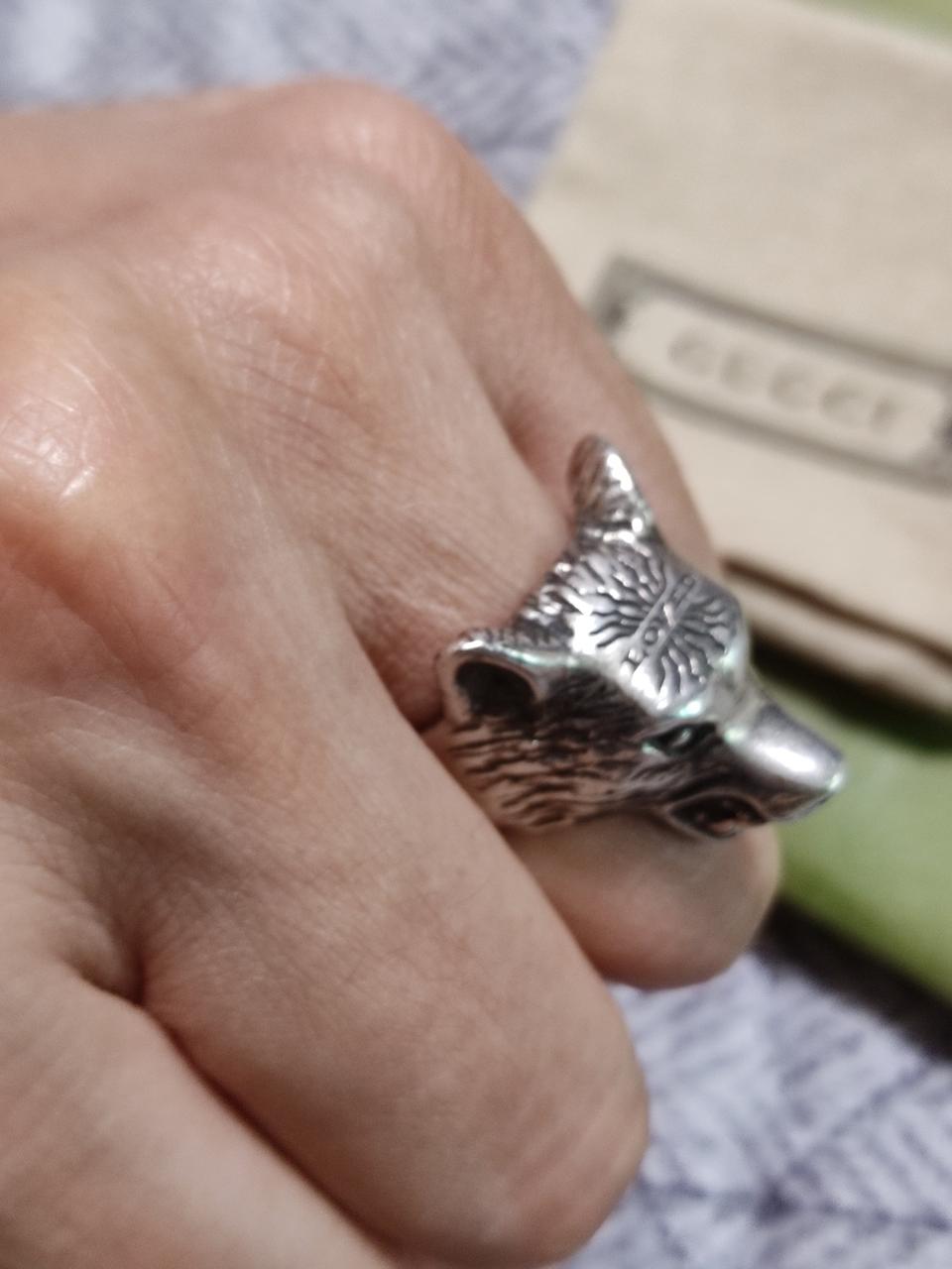 구찌 실버 앵거 포레스트 울프 링 반지 17호 정품