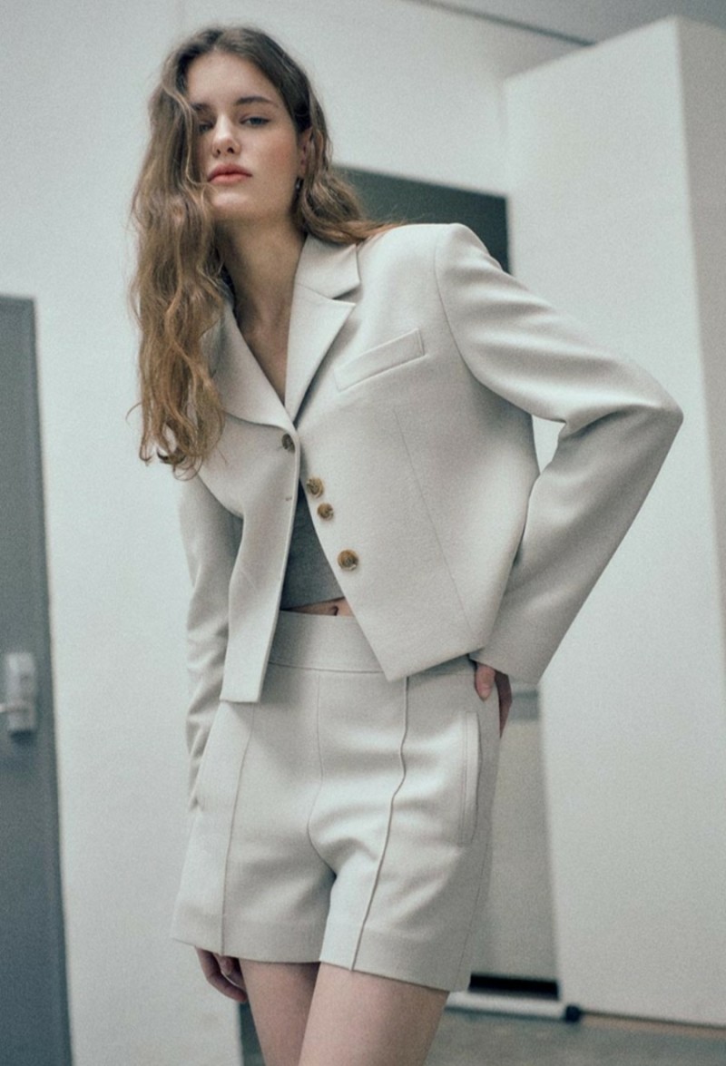 루에브르 셋업 Button Point jacket + Shorts