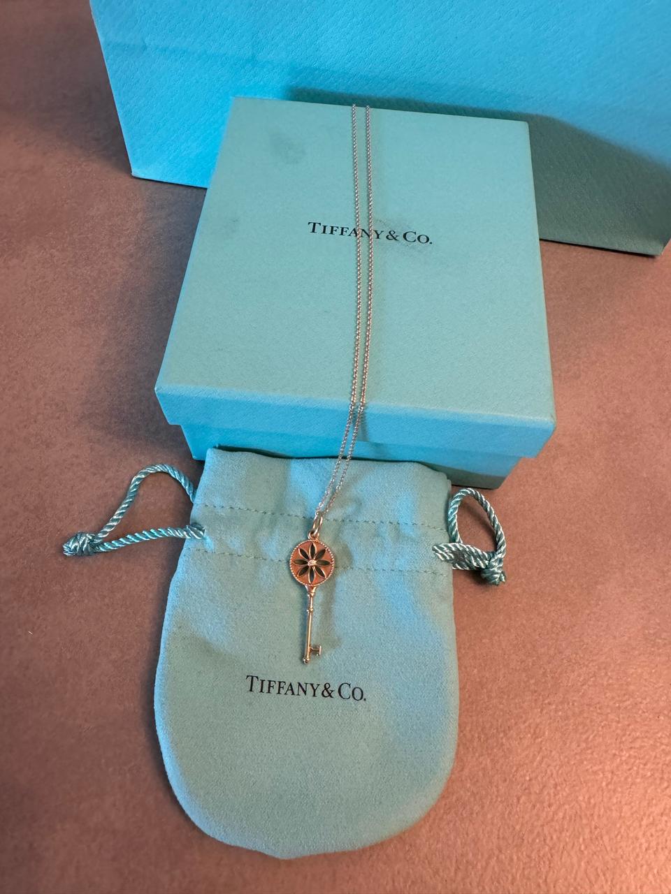 티파니앤코 데이지키 18k 옐로우 골드다이아 1P 목걸이(S급)