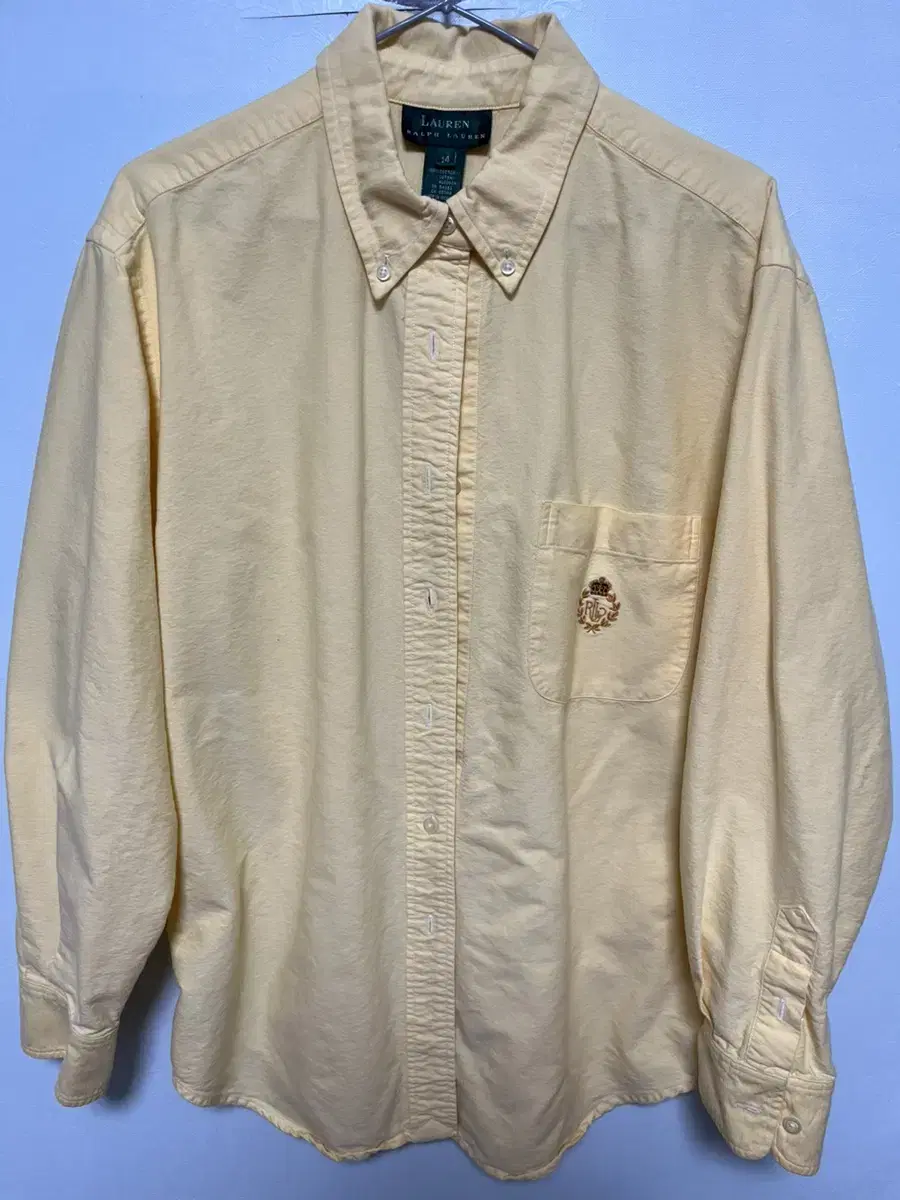 랄프로렌 남성 겨자색 셔츠