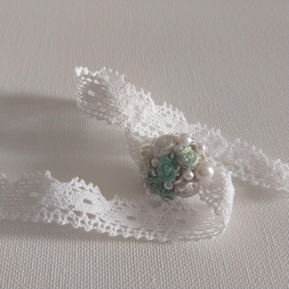 프랑스자수 팔찌