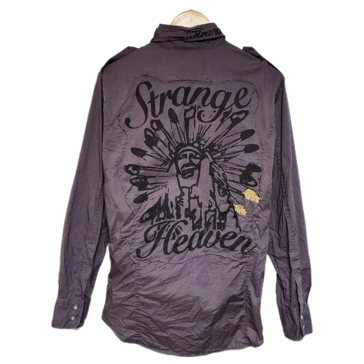 JPN 아메리칸 웨스턴 Y2k 락시크 인디언 셔츠