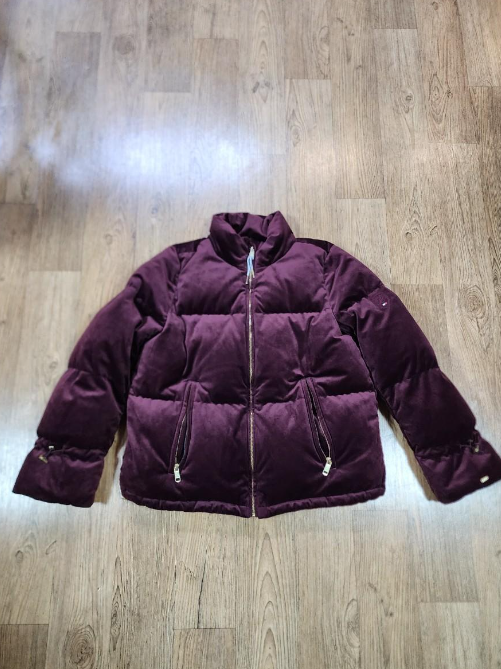 타미힐피거 여성 벨벳 패딩 100사이즈