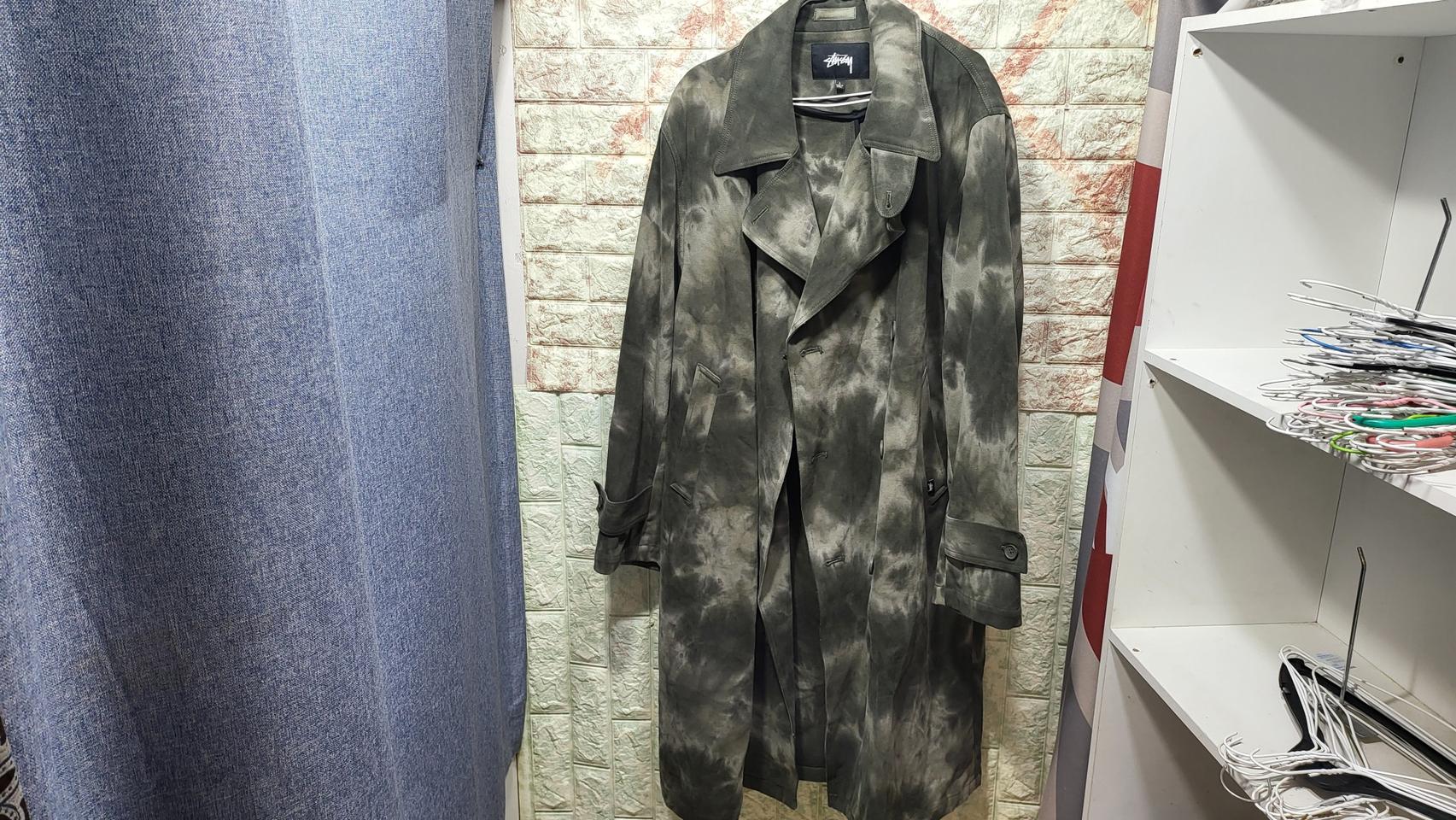 스투시 다이드트랜치코트  남100-105