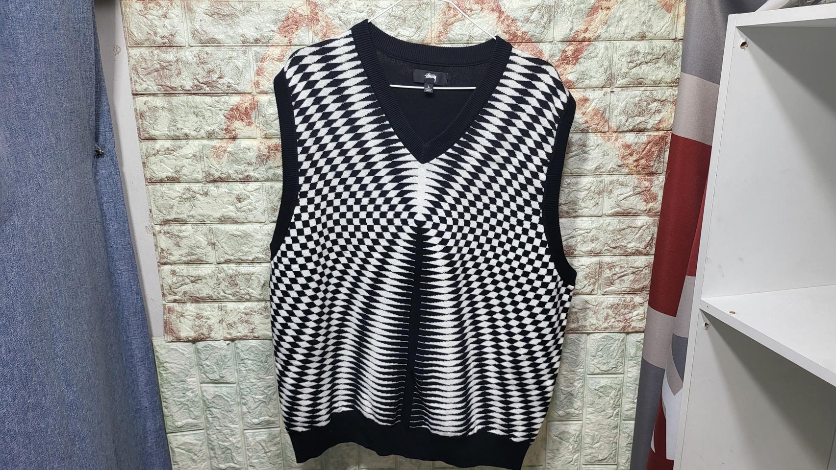 스투시 니트쪼끼 남100-105