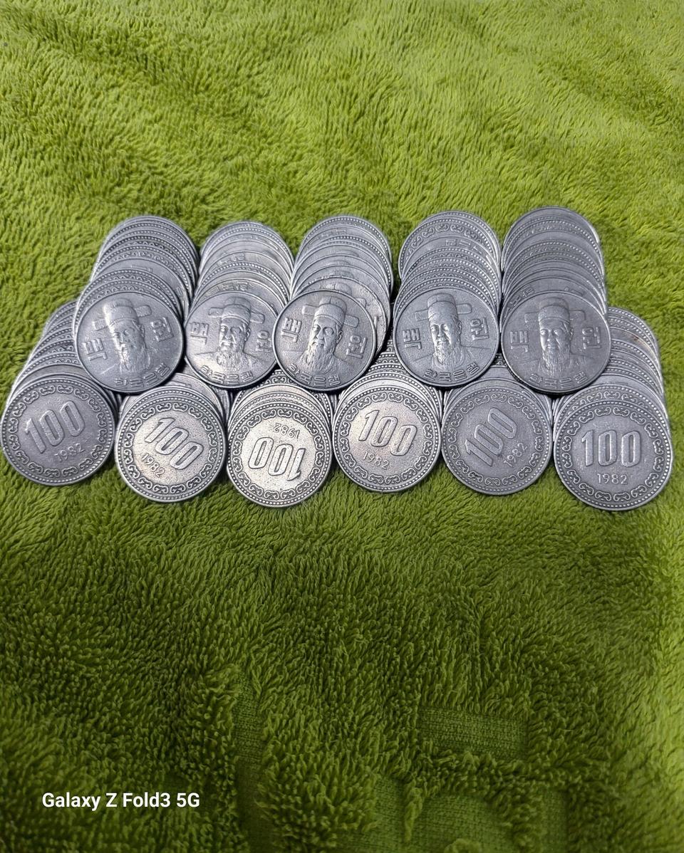 100원동전.1982년도