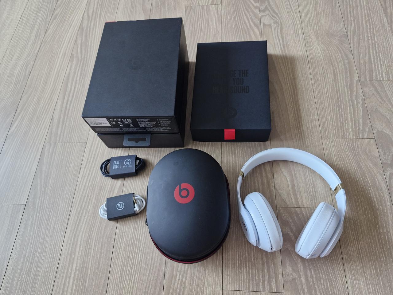 애플무선 블루투스 헤드폰 비츠스튜디오3 화이트골드