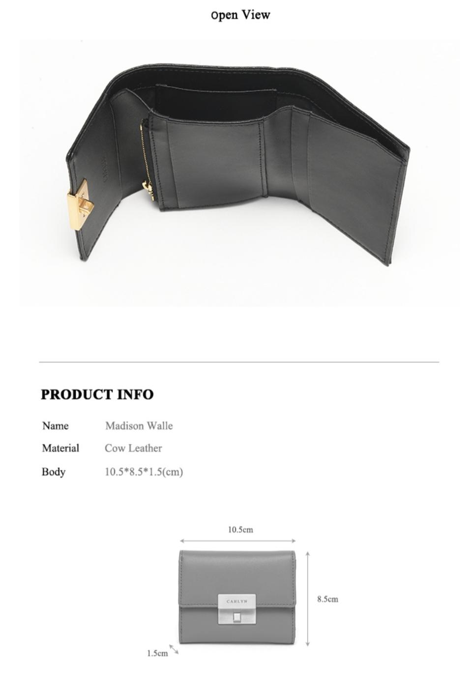 칼린 carlyn 소가죽 카드지갑