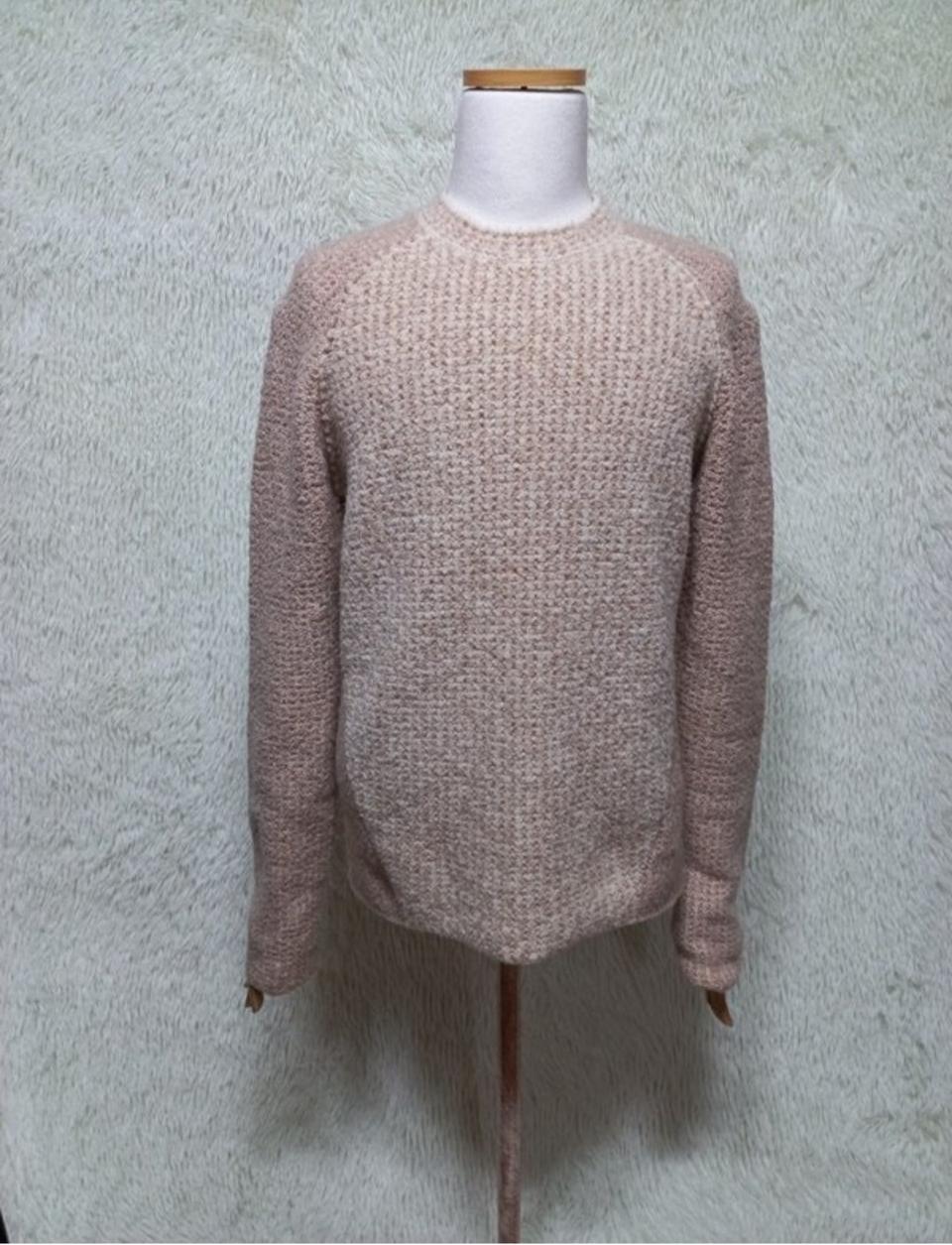 시스템옴므SYSTEMHOMME 모헤어함유 남성용캐주얼라운드넥니트긴팔티95