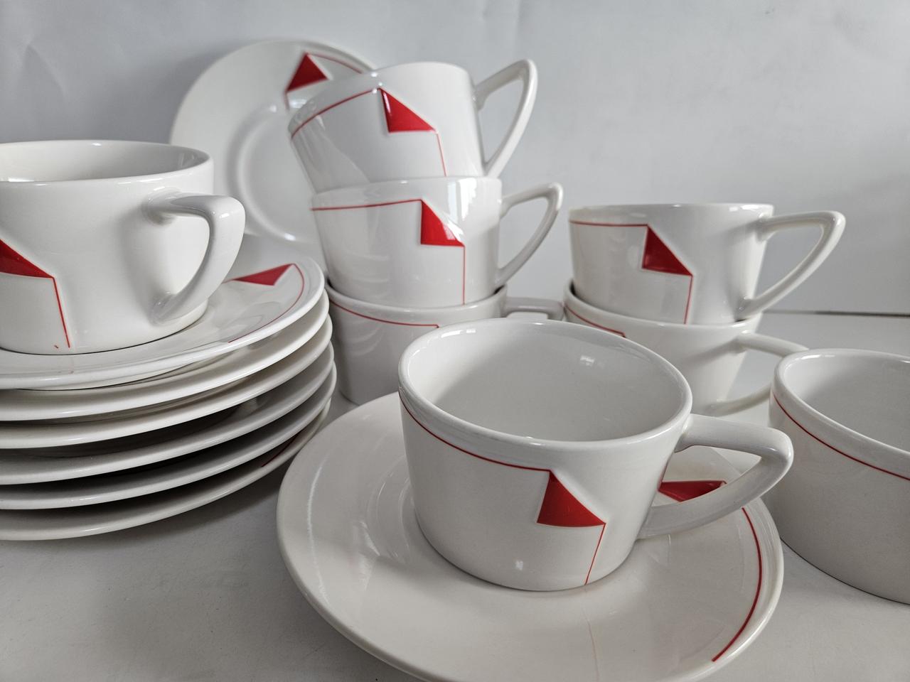 한전자기 빈티지커피잔 8조 일괄