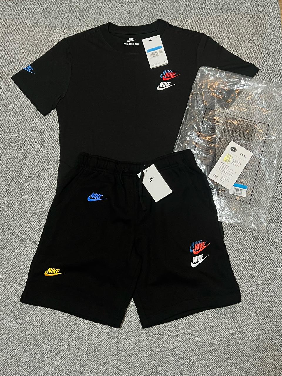 정품)새상품 나이키 멀티스우시 반팔+반바지 Set 세트 블랙 모든사이즈