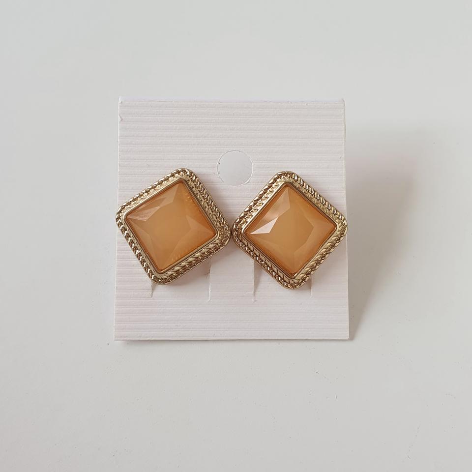 마름모 귀걸이 / 패션 이어링