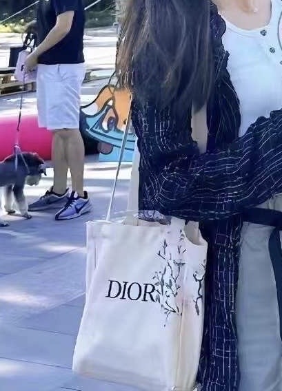 무배) 디올 코스메틱 린넨 에코백 숄더백