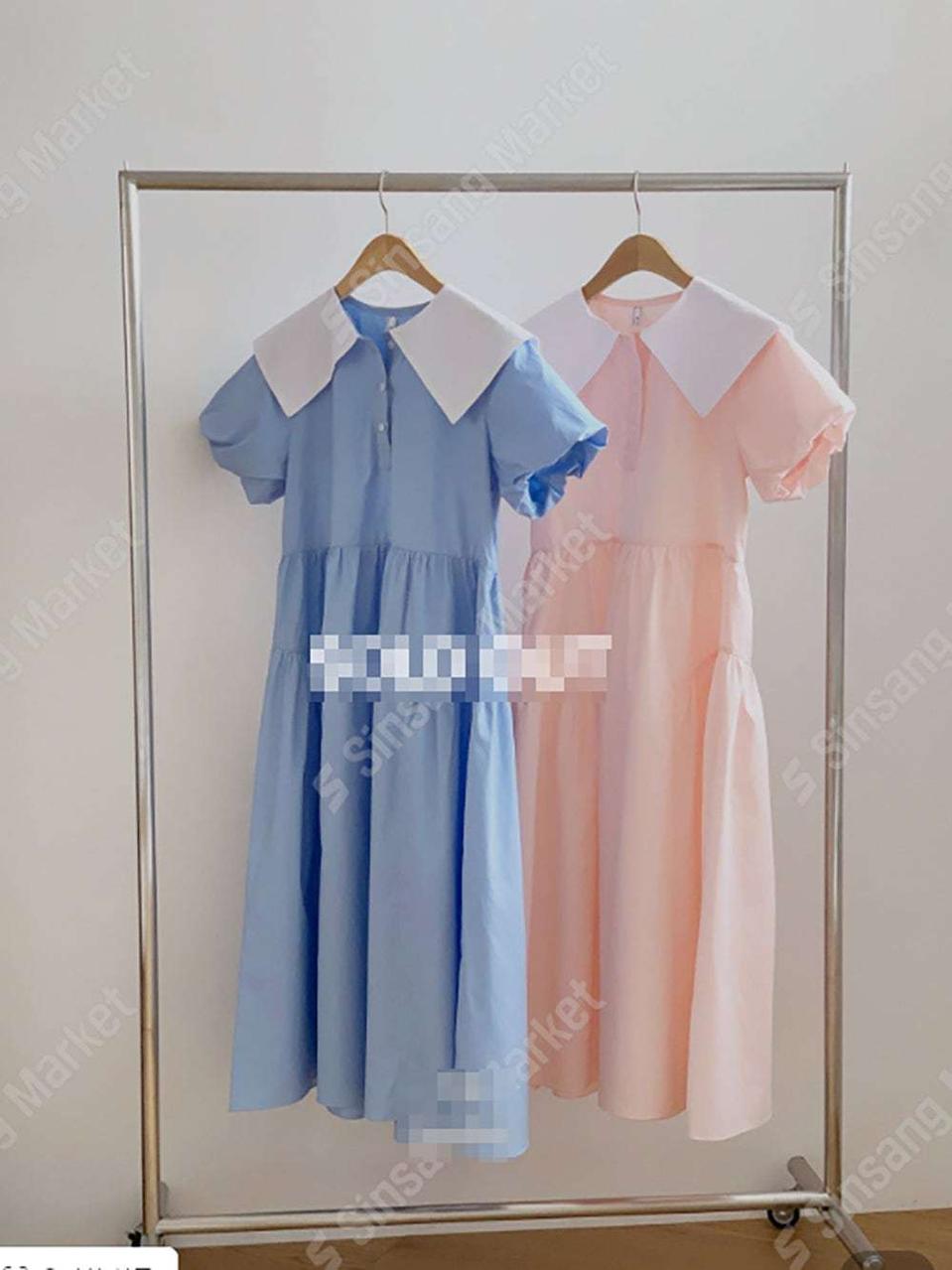 새상품/카라원피스 여름원피스 롱원피스 퍼프원피스 5만원대 판매했던..