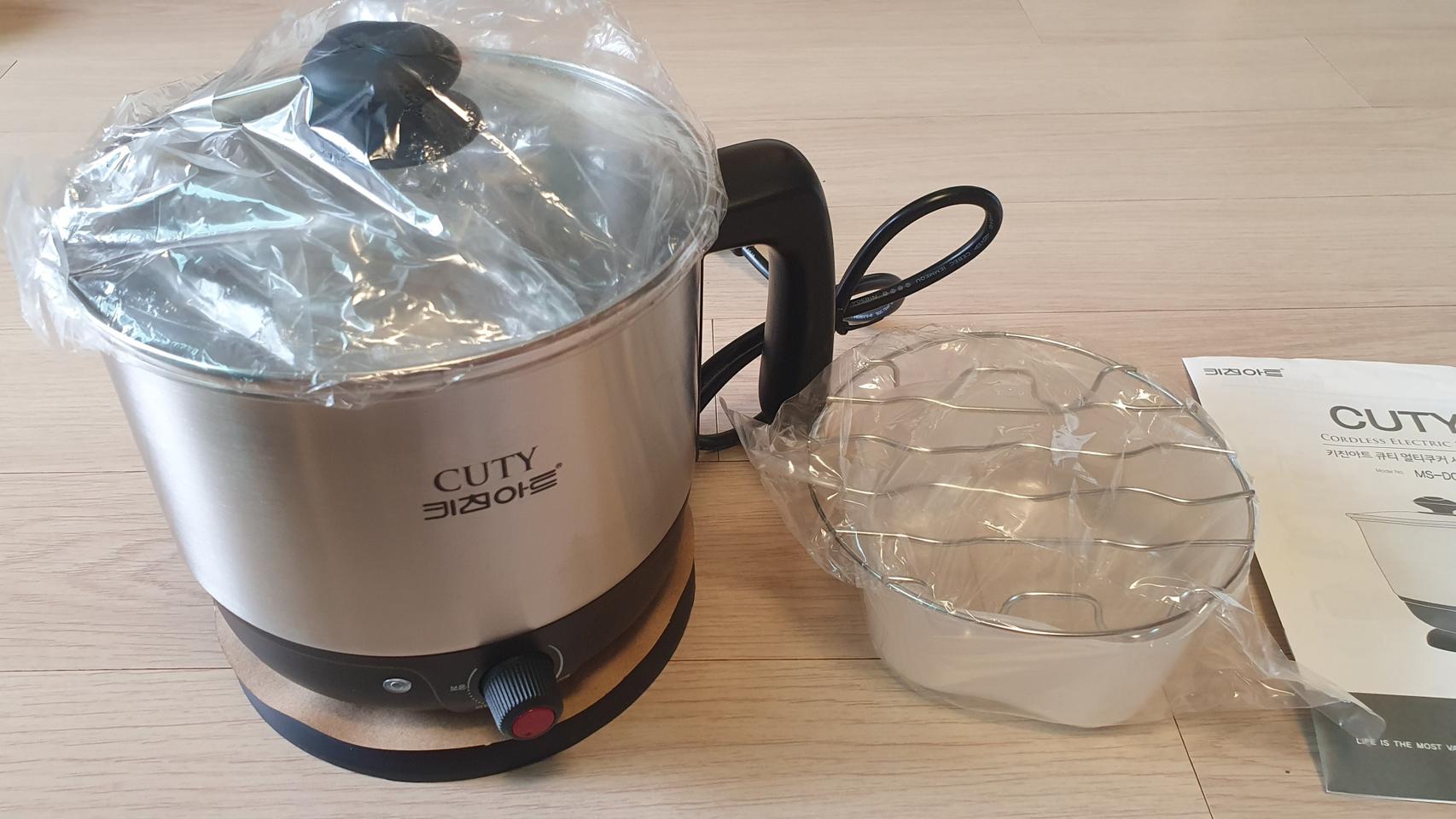 키친아트 큐티 스텐레스 멀티쿠커 MS-D01  라면포트 전기냄비