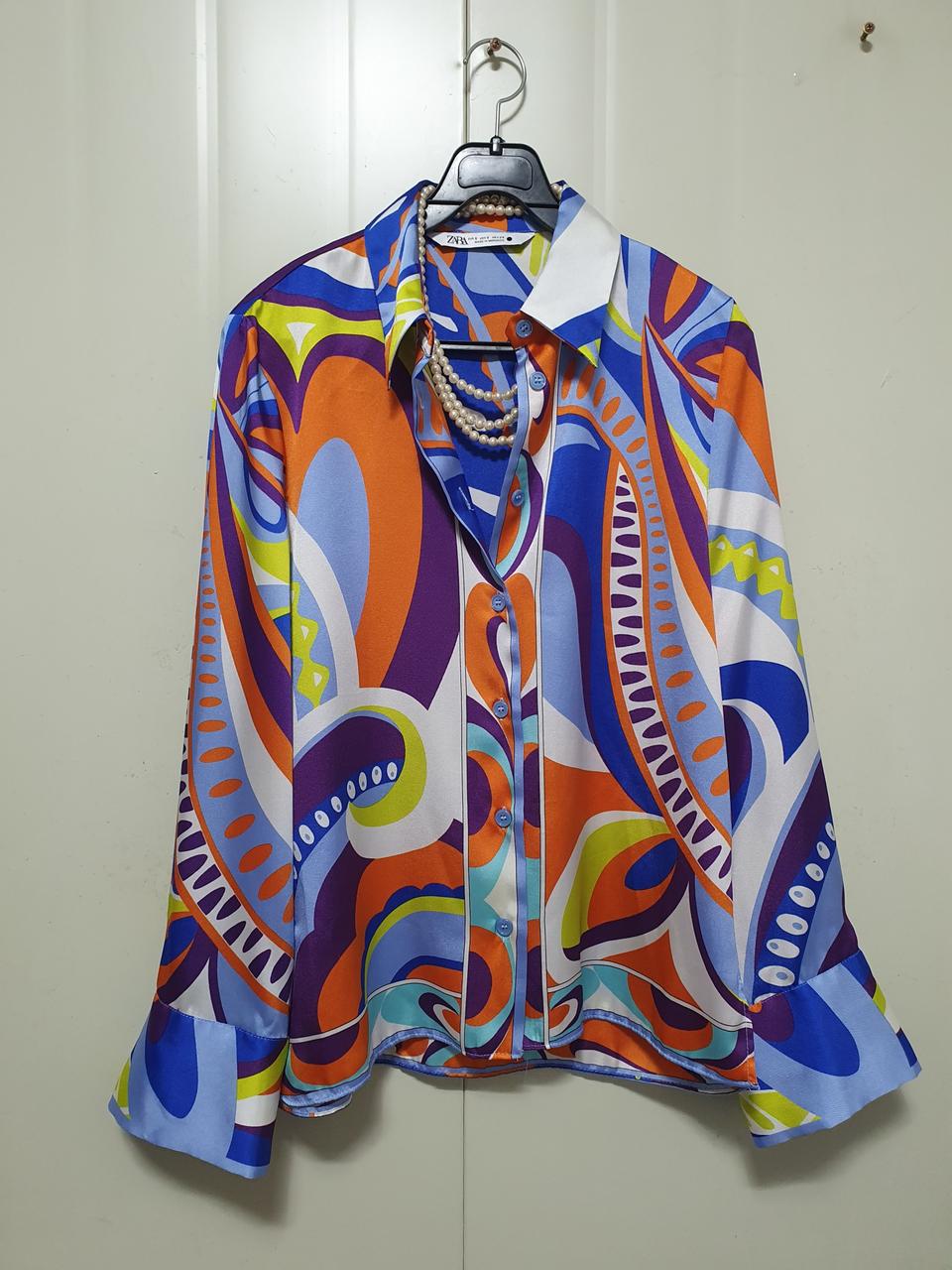 zara 자라 실키새틴느낌 셔츠 블라우스