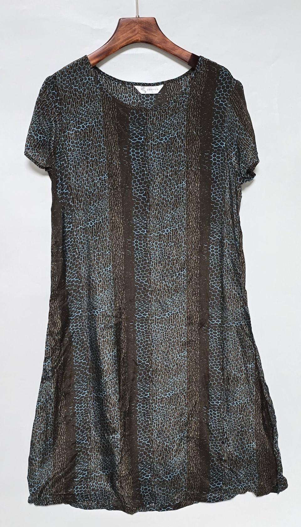 금풍풍기인견 여성 인견 롱원피스 홈원피스 L/브라운