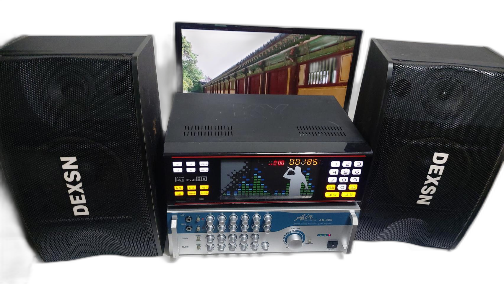 노래방기계 금영반주기셋트앰프스피커마이크