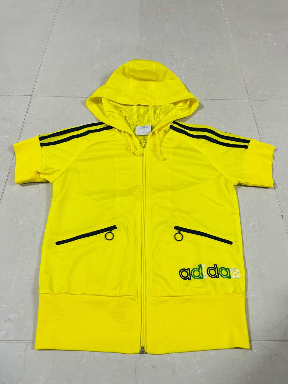 아디다스 반팔 후드집업(새상품)