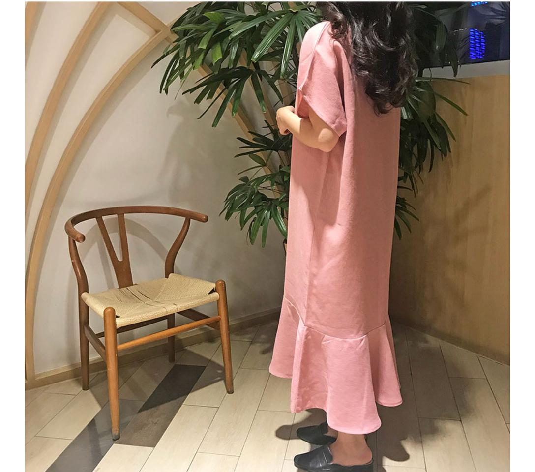 린넨 롱 원피스