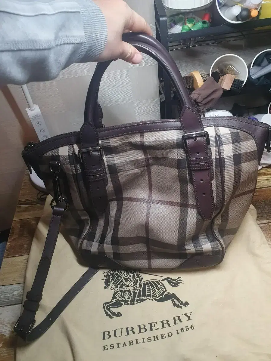 버버리 정품 토트백