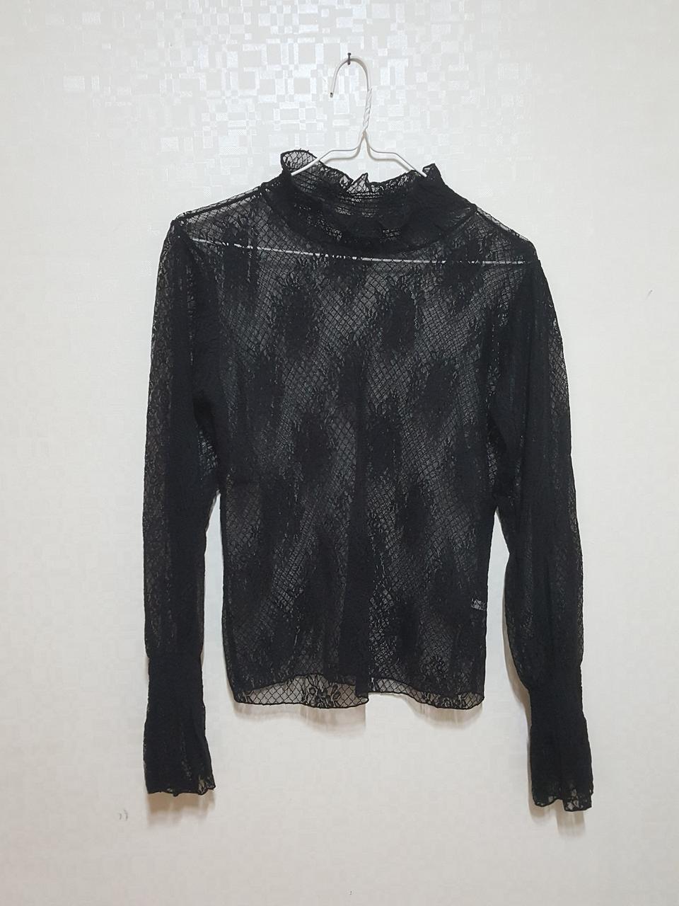 레이스 블라우스 티셔츠