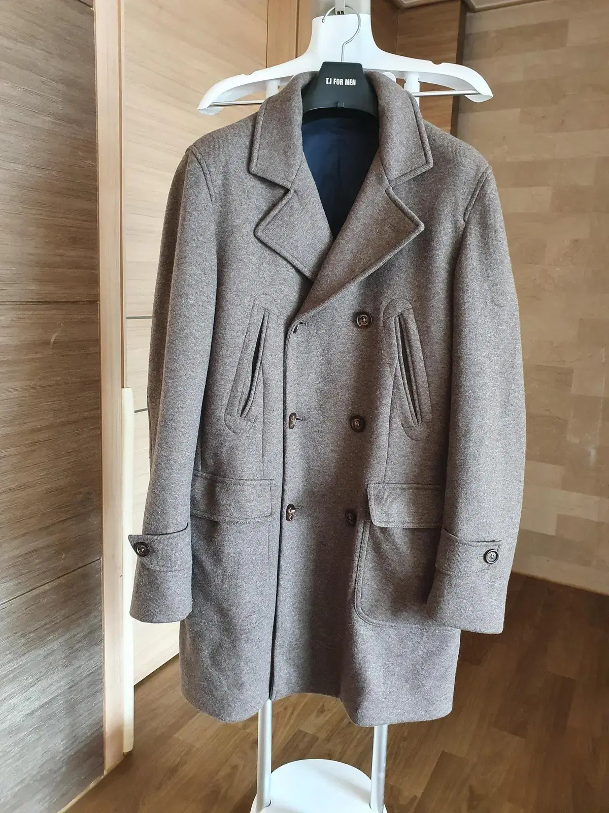 일레븐티 eleventy 브라운 더블코트 48 (100)