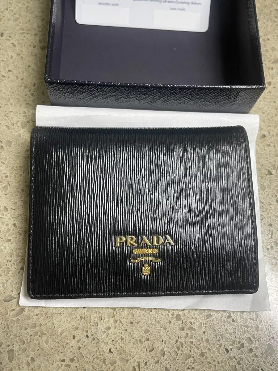 프라다 1MV204 VITELLO MOVE NERO 반지갑