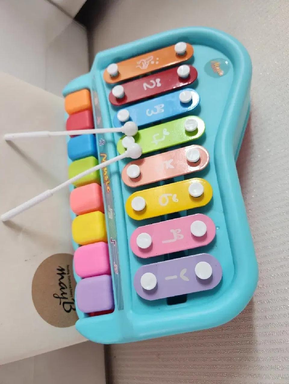 "♥옥타브 피아노.실로폰 2가지 다기능"(악기 음악퍼즐 장난감.완구 악기