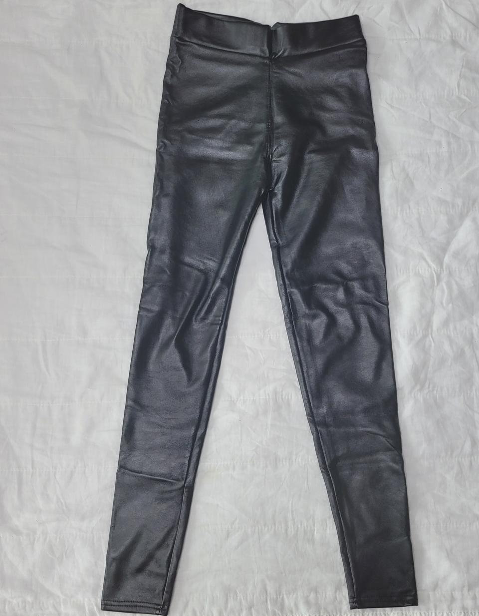 스키니 기모 가죽레깅스