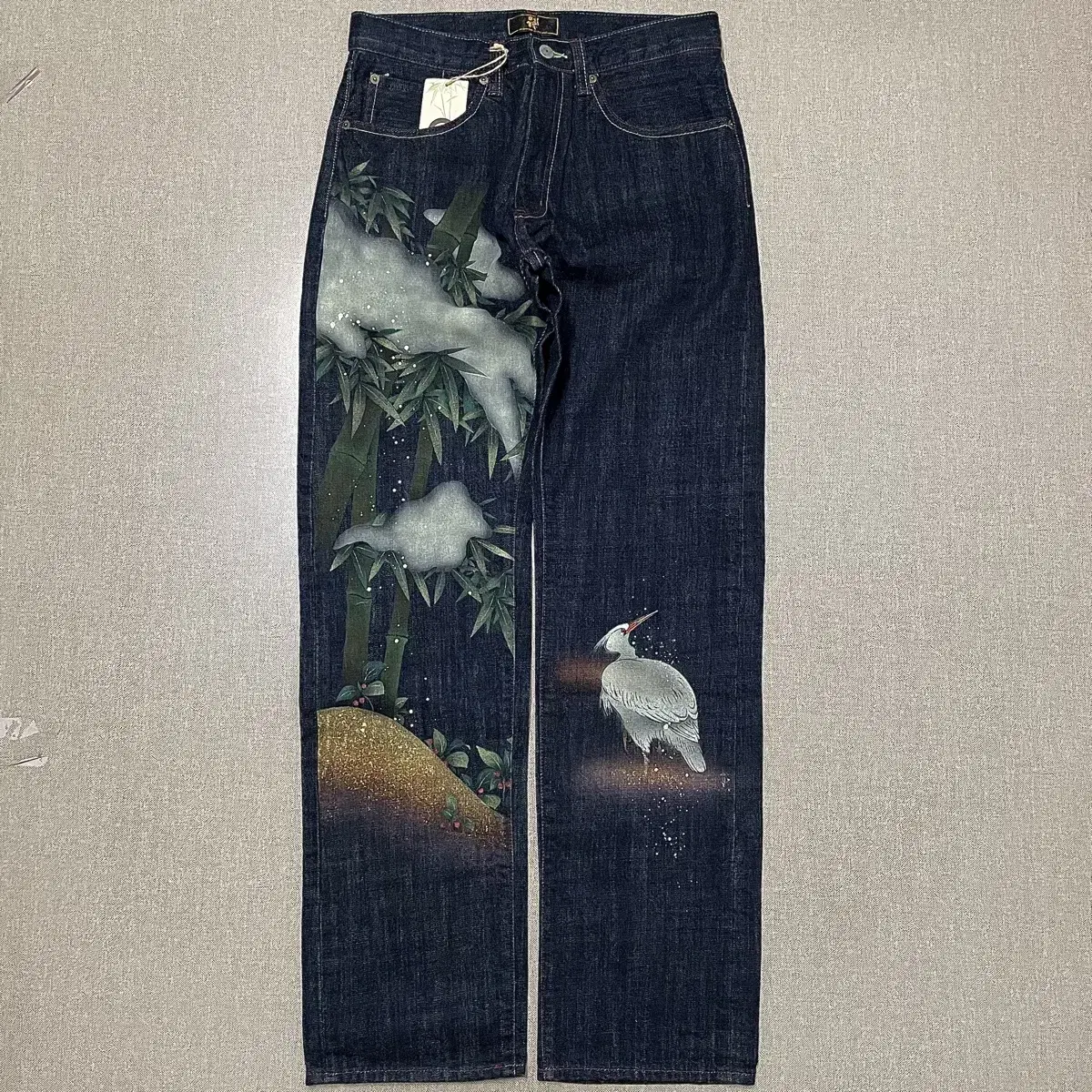 [택포] ZEN 젠 유화 페인팅 데님 청바지 30