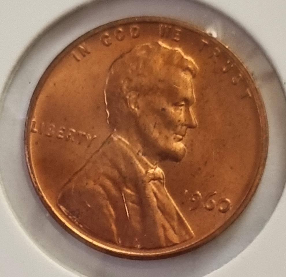 링컨 1센트 1960년도 미사용 페니