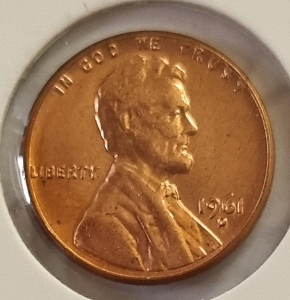 링컨 1센트 1961_D 년도 미사용 페니