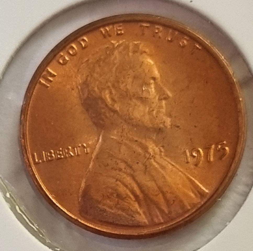 링컨 1센트 1975년도 미사용 페니