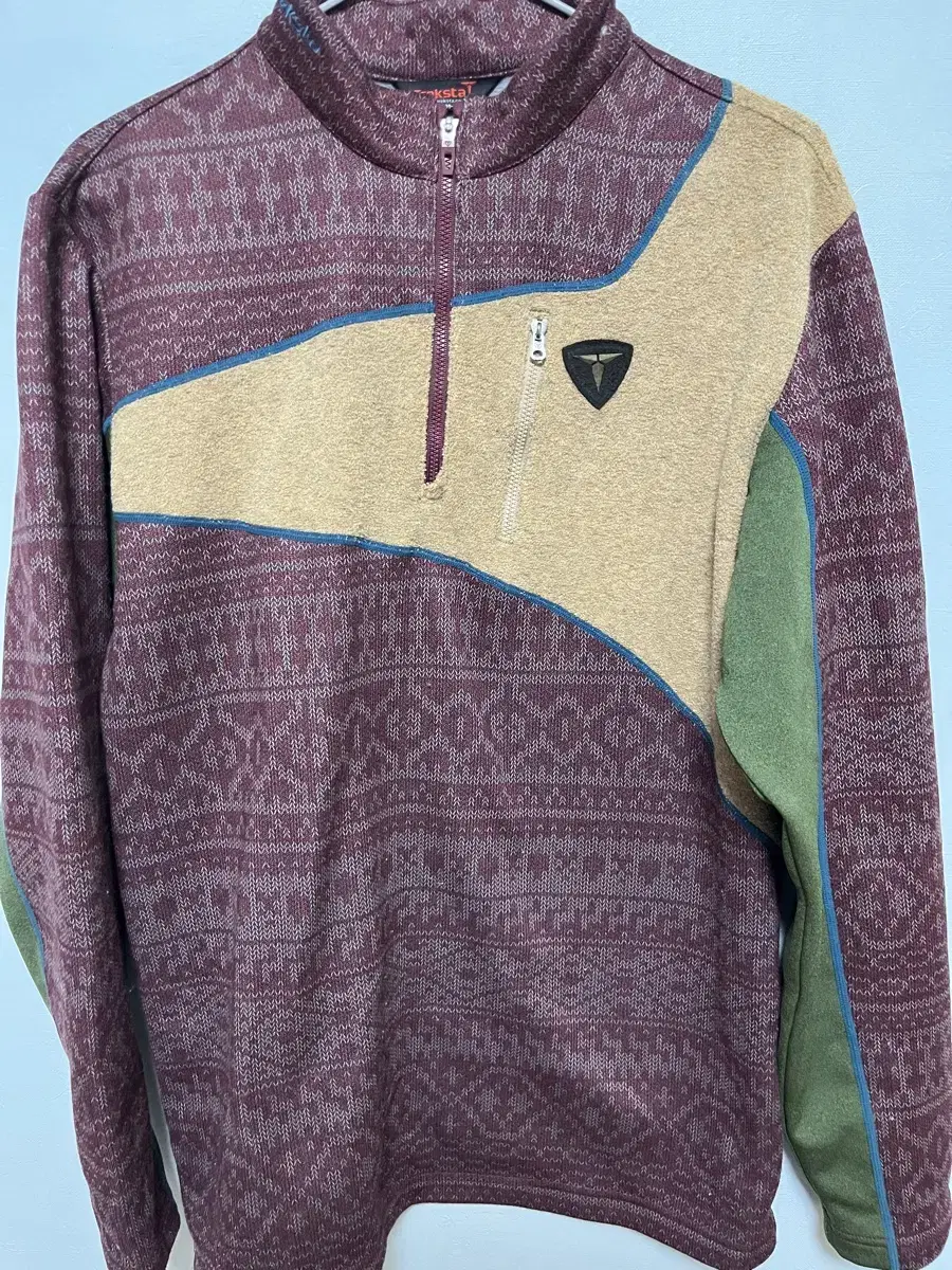 트랙스타 반집업 기모 티셔츠