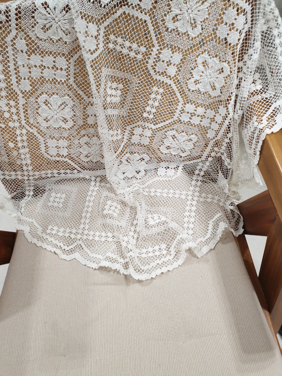 손뜨개 레이스 자수보