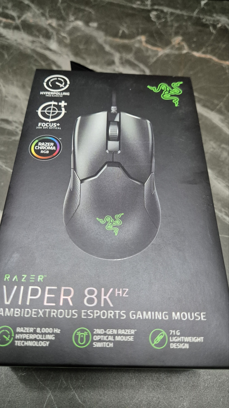 Razer 바이퍼 8KHz 게이밍 마우스 클래식 블랙