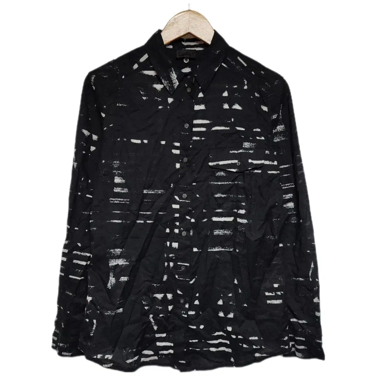 DIESEL 디젤 아카이브 에스닉 나염 시스루 셔츠