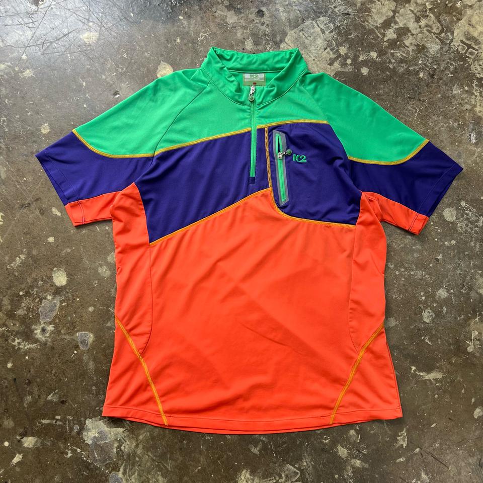 100) k2 하프 집업 반팔 티셔츠 기능성 원단 노스페이스 아이더 네파